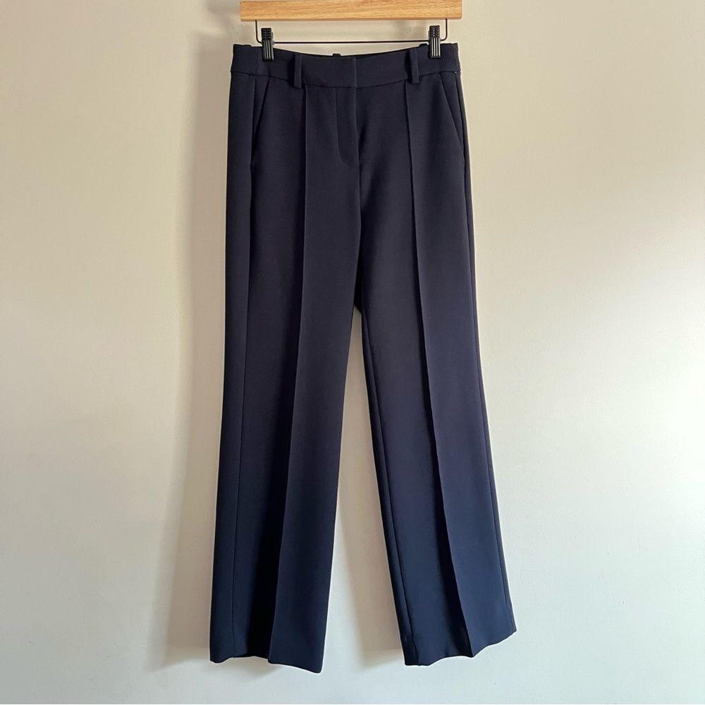 J. Crew Womens Size 4P Natalia pant in four-season stretch Navy Office Career
